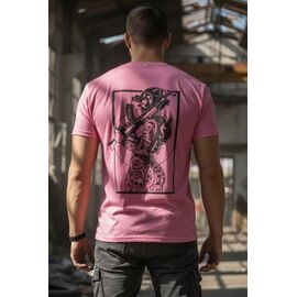 Фотография Футболка мужская 1330 pink р.M-3XL "Madoka" недорого оптом от прямого поставщика