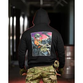 Фотография Худи мужской 1340 black р.M-3XL "Madoka" недорого оптом от прямого поставщика