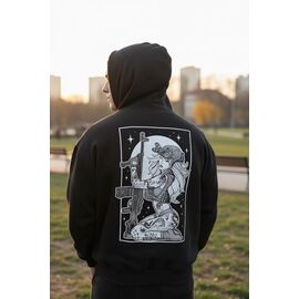 Фотография Худи мужской 1343 black р.M-3XL "Madoka" недорого оптом от прямого поставщика
