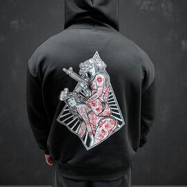 Фотография Худи мужской 1344 black р.M-3XL "Madoka" недорого оптом от прямого поставщика