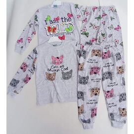 Фотография Пижама детская на девочку 1005 grey-green р.6-9 "Meloria" недорого оптом от прямого поставщика