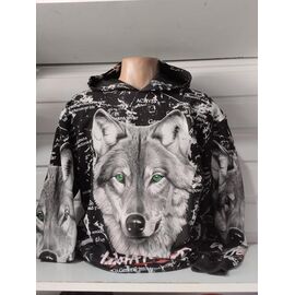 Фотография Худи мужской 1522 black р.S-2XL "RING" недорого оптом от прямого поставщика