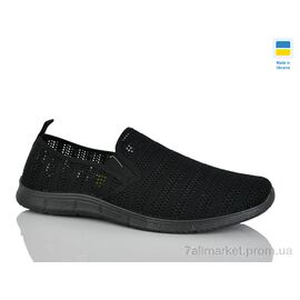 Сліпони чоловічі модні Літо 6929 чорний (10 пар р.41-45) "DeMur" недорого оптом від прямого постачальника