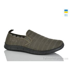 Сліпони чоловічі модні Літо 6929 зелений (10 пар р.41-45) "DeMur" недорого оптом від прямого постачальника