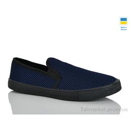 Сліпони чоловічі модні Літо 6042 синій (8 пар р.40-45) "DeMur" недорого оптом від прямого постачальника