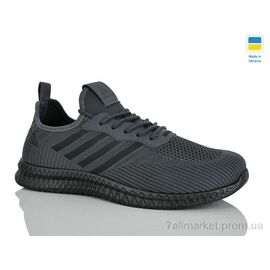 Кросівки чоловічі модні Літо 61045 графіт (10 пар р.41-45) "DeMur" недорого оптом від прямого постачальника