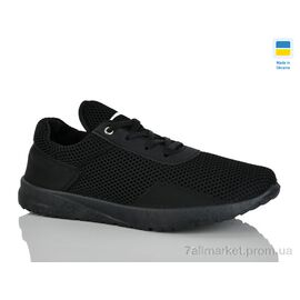 Кросівки чоловічі модні Весна/осінь 6145 чорний (10 пар р.41-45) "DeMur" недорого оптом від прямого постачальника
