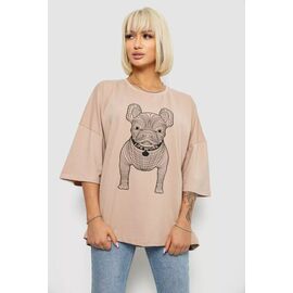 футболка жіноча 3008 beige р.4XL-5XL "Seven Group" недорого оптом від прямого постачальника