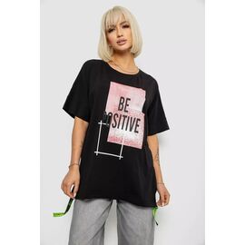 футболка жіноча 4011 black р.4XL-5XL "Seven Group" недорого оптом від прямого постачальника