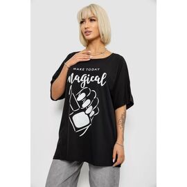 футболка жіноча 6605 black р.2XL-4XL "Seven Group" недорого оптом від прямого постачальника