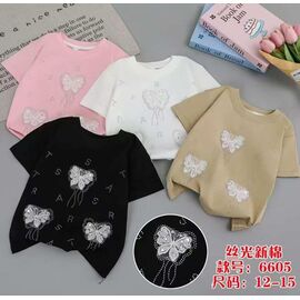 Фотография Футболка детская на девочку 6605 white р.12-15 "Farbique" недорого оптом от прямого поставщика