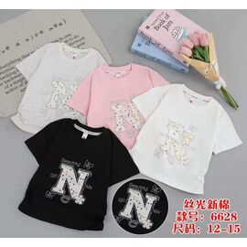 Фотография Футболка детская на девочку 6628 l.grey р.12-15 "Farbique" недорого оптом от прямого поставщика