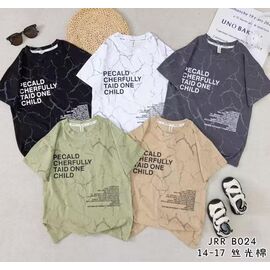 Фотография Футболка детская на мальчика B024 black р.14-17 "Farbique" недорого оптом от прямого поставщика