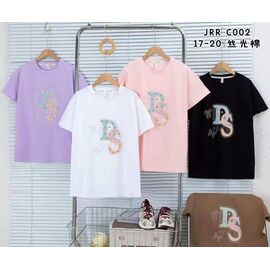 Фотография Футболка детская на девочку C002 black р.17-20 "Farbique" недорого оптом от прямого поставщика