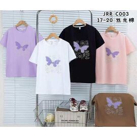 Фотография Футболка детская на девочку C003 black р.17-20 "Farbique" недорого оптом от прямого поставщика