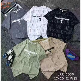 Фотография Футболка детская на мальчика C030 black р.17-20 "Farbique" недорого оптом от прямого поставщика