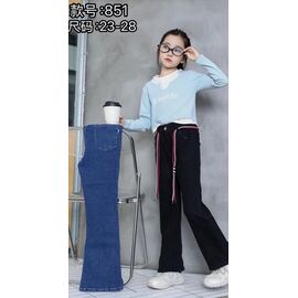 Фотография Джинсы детские на девочку 851 blue р.23-28 "Farbique" недорого оптом от прямого поставщика