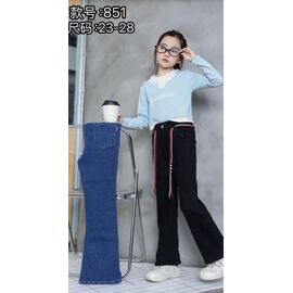 Фотография Джинсы детские на девочку 851 black р.23-28 "Farbique" недорого оптом от прямого поставщика