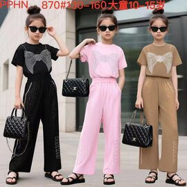 Фотография Костюм детский спортивный на девочку 870 brown р.130-160 "Farbique" недорого оптом от прямого поставщика