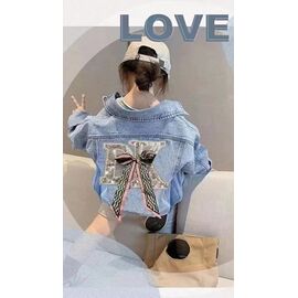 Фотография Куртка детская демисезонная на девочку 128 l.blue р.110-150 "Farbique" недорого оптом от прямого поставщика