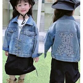 Фотография Куртка детская демисезонная на девочку F573 l.blue р.110-150 "Farbique" недорого оптом от прямого поставщика