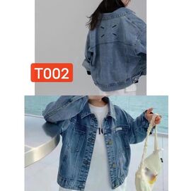 Фотография Куртка детская демисезонная на девочку T002 blue р.110-150 "Farbique" недорого оптом от прямого поставщика