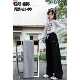 Фотография Штаны детские спортивные на девочку 235 grey р.26-30 "Farbique" недорого оптом от прямого поставщика