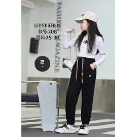 Фотография Штаны детские спортивные на девочку 208 black р.25-30 "Farbique" недорого оптом от прямого поставщика