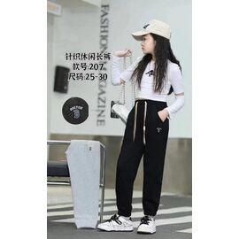 Фотография Штаны детские спортивные на девочку 207 black р.25-30 "Farbique" недорого оптом от прямого поставщика