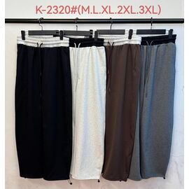 Фотография Штаны спортивные женские K2320 l.grey р.M-3XL "Immei" недорого оптом от прямого поставщика