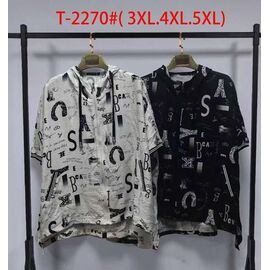 Кофта жіноча літня T2270 black р.3XL-5XL "Immei" недорого оптом від прямого постачальника