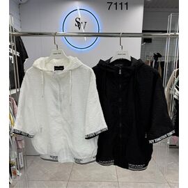 Кофта жіноча літня 7111 black р.XL-3XL "Immei" недорого оптом від прямого постачальника