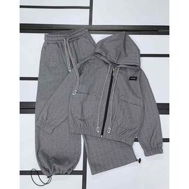 Фотография Костюм детский спортивный на девочку 552 grey р.128-152 "Kosmy" недорого оптом от прямого поставщика