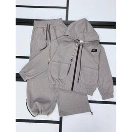 Фотография Костюм детский спортивный на девочку 552 l.grey р.128-152 "Kosmy" недорого оптом от прямого поставщика