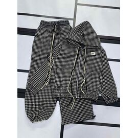 Фотография Костюм детский спортивный на девочку 552-1 black-yellow р.128-152 "Kosmy" недорого оптом от прямого поставщика