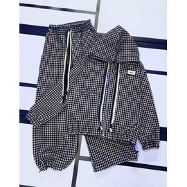 Фотография Костюм детский спортивный на девочку 552-1 black-beige р.128-152 "Kosmy" недорого оптом от прямого поставщика