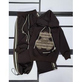 Фотография Костюм детский спортивный на девочку 398 chocolate р.128-152 "Kosmy" недорого оптом от прямого поставщика