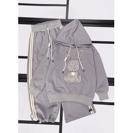 Фотография Костюм детский спортивный на девочку 398 l.grey р.128-152 "Kosmy" недорого оптом от прямого поставщика