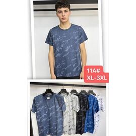 Фотография Футболка мужская 11A mix р.XL-3XL "Lina" недорого оптом от прямого поставщика