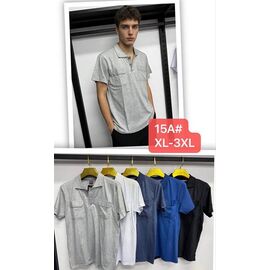 Фотография Футболка мужская 15A mix р.XL-3XL "Lina" недорого оптом от прямого поставщика