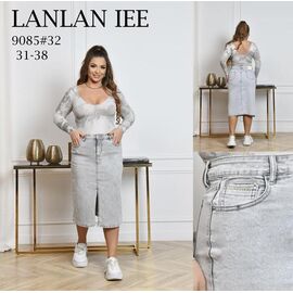 Фотография Юбка женская 9085 l.grey р.31-38 "Lolo Blues" недорого оптом от прямого поставщика
