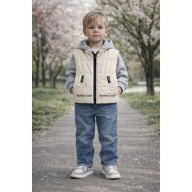 Жилетка дитяча на хлопчика 6M-18 apricot р.74-104 "Major" недорого оптом від прямого постачальника