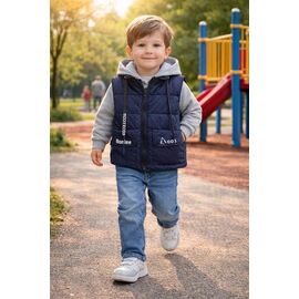 Жилетка дитяча на хлопчика 6M-16 navy р.86-116 "Major" недорого оптом від прямого постачальника