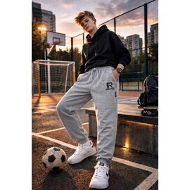 Фотография Штаны детские спортивные на мальчика L909 l.grey р.140-164 "Major" недорого оптом от прямого поставщика