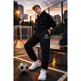 Фотография Штаны детские спортивные на мальчика 24905 black р.140-164 "Major" недорого оптом от прямого поставщика