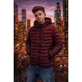 Фотография Куртка детская демисезонная на мальчика 2810 wine р.110-150 "Major" недорого оптом от прямого поставщика