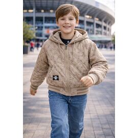 Фотография Куртка детская демисезонная на мальчика 20968 beige р.116-134 "Major" недорого оптом от прямого поставщика
