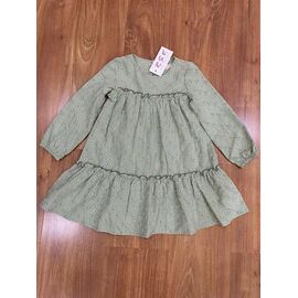 Фотография Платье детское лёгкое на девочку 030 olive р.104-128 "RSV" недорого оптом от прямого поставщика