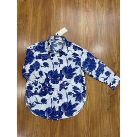 Фотография Рубашка детская лёгкая на девочку 268-1 blue р.134-158 "RSV" недорого оптом от прямого поставщика