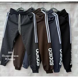 Фотография Штаны спортивные подростковные S2606 grey р.40-48 "Shon" недорого оптом от прямого поставщика